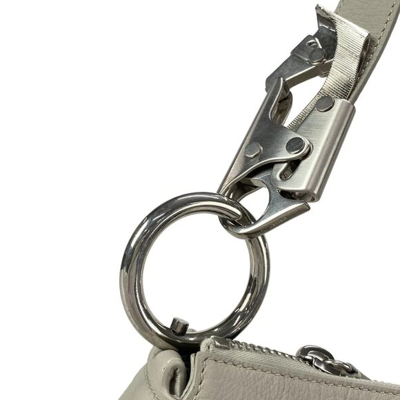 Auth Burberry - Light gray Leather Shoulder Bag - Picture 11 of 16